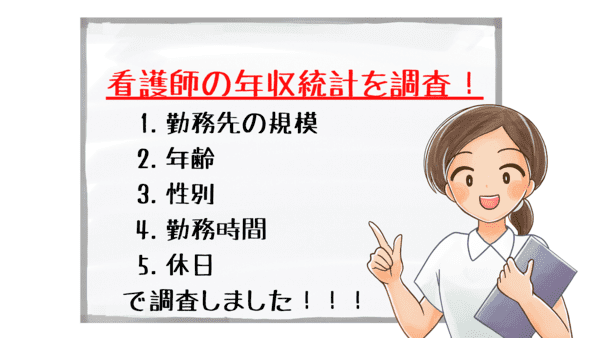 ＜画像＞正看護師と准看護師の年収統計調査