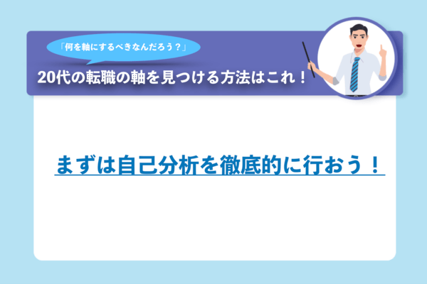 20代転職で軸を見つける方法